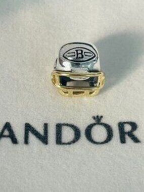 Pandora Cleveland Browns Charm Football Helmet Bead Charm Pendant